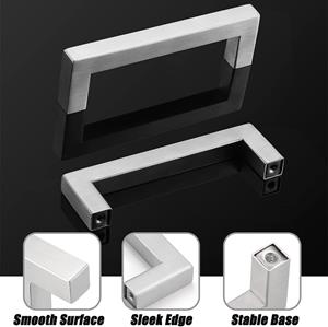 Gobrico Satin Nickel Square Bar Kitchen Cabinet Hardware Handles Pulls - 5in(128mm) Hole Centers, 5-1_2in (140mm) Overall Length -10Packs - - Amazon.com2.jpg